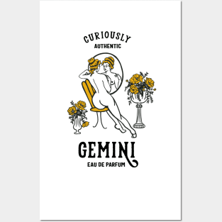 Gemini Eau De Parfum: Curisouly Authentic" Cool Zodiac Art Posters and Art